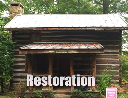 Historic Log Cabin Restoration  Forsyth County, North Carolina